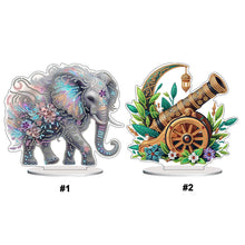 Lade das Bild in den Galerie-Viewer, Elefant - Einseitig - Acryl-Diamant-Tischornament
