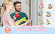 Lade das Bild in den Galerie-Viewer, 8 Stk./Set Osterblumen-Eier - Diamant Painting Kühlschrankmagnet
