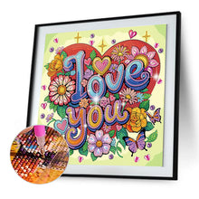 Lade das Bild in den Galerie-Viewer, Blumenstrauß aus Rosen- Special Diamond Painting-30x30cm