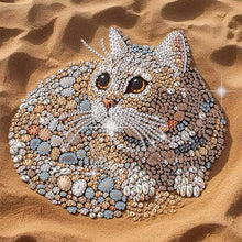 Lade das Bild in den Galerie-Viewer, Stone Art Cat-Partial Special Diamond Painting-30x30cm