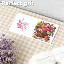 Lade das Bild in den Galerie-Viewer, 6 Stk./Set Muttertag Blumenkorb - Diamant-Grußkarten