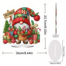 Lade das Bild in den Galerie-Viewer, Weihnachten im Dezember Zwerg - Einseitig - Acryl-Diamant-Tischornament