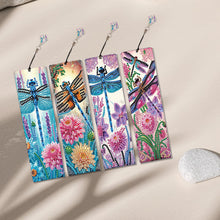 Lade das Bild in den Galerie-Viewer, 4 Stk./Set Gelbe Blumen und Pferd - Diamant-Lesezeichen