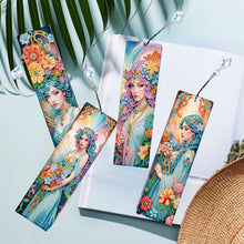 Lade das Bild in den Galerie-Viewer, 4 Stk./Set Gelbe Blumen und Pferd - Diamant-Lesezeichen