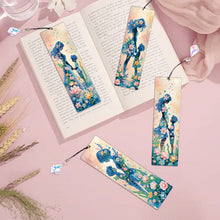 Lade das Bild in den Galerie-Viewer, 4 Stk./Set Gelbe Blumen und Pferd - Diamant-Lesezeichen