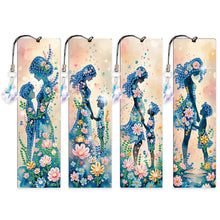 Lade das Bild in den Galerie-Viewer, 4 Stk./Set Gelbe Blumen und Pferd - Diamant-Lesezeichen