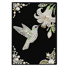 Lade das Bild in den Galerie-Viewer, Blumen und Katze - DIY Diamant Painting Notizbuch 50 Seiten