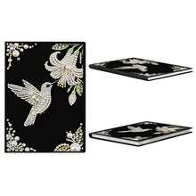 Lade das Bild in den Galerie-Viewer, Blumen und Katze - DIY Diamant Painting Notizbuch 50 Seiten