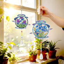 Lade das Bild in den Galerie-Viewer, 2 Stk./Set Kolibris und Schmetterlinge - Sonnenfänger Fensterhänger Diamant-Windspiel
