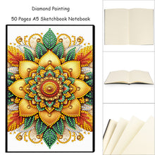 Lade das Bild in den Galerie-Viewer, Mandala - DIY Diamant Painting Notizbuch 50 Seiten
