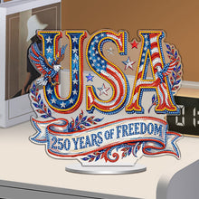 Lade das Bild in den Galerie-Viewer, 250. Jubiläum der USA - Einseitig - Acryl-Diamant-Tischornament