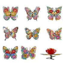 Lade das Bild in den Galerie-Viewer, 8 Stk./Set Libelle - Diamant-Kerzenhalter - Diamant-Tischornament