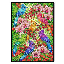 Lade das Bild in den Galerie-Viewer, Schmetterlinge und Rosen - DIY Diamant Painting Notizbuch 50 Seiten