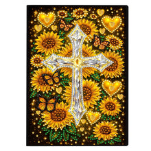 Lade das Bild in den Galerie-Viewer, Schmetterlinge und Rosen - DIY Diamant Painting Notizbuch 50 Seiten