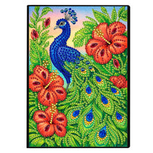 Lade das Bild in den Galerie-Viewer, Schmetterlinge und Rosen - DIY Diamant Painting Notizbuch 50 Seiten