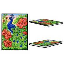 Lade das Bild in den Galerie-Viewer, Schmetterlinge und Rosen - DIY Diamant Painting Notizbuch 50 Seiten
