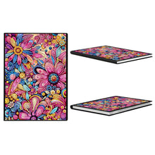 Lade das Bild in den Galerie-Viewer, Schmetterlinge und Rosen - DIY Diamant Painting Notizbuch 50 Seiten