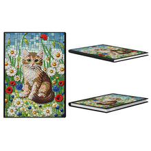 Lade das Bild in den Galerie-Viewer, Schmetterlinge und Rosen - DIY Diamant Painting Notizbuch 50 Seiten