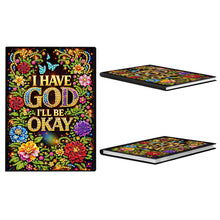 Lade das Bild in den Galerie-Viewer, Schmetterlinge und Rosen - DIY Diamant Painting Notizbuch 50 Seiten