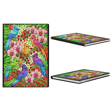 Lade das Bild in den Galerie-Viewer, Schmetterlinge und Rosen - DIY Diamant Painting Notizbuch 50 Seiten