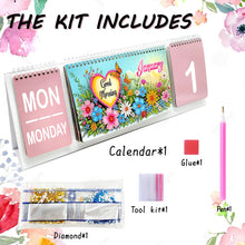 Lade das Bild in den Galerie-Viewer, Blume - Diamant-Papier-Tischkalender