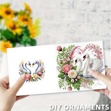 Lade das Bild in den Galerie-Viewer, 6 Stk./Set Blumenstrauß - Diamant-Grußkarten