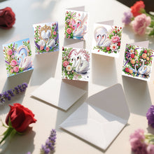 Lade das Bild in den Galerie-Viewer, 6 Stk./Set Blumenstrauß - Diamant-Grußkarten