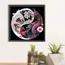 Lade das Bild in den Galerie-Viewer, Dragon Yin Yang Symbol - Diamond painting