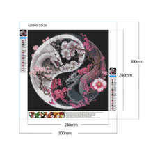 Lade das Bild in den Galerie-Viewer, Dragon Yin Yang Symbol - Diamond painting