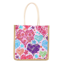 Lade das Bild in den Galerie-Viewer, Wiederverwendbare Einkaufshandtasche aus Leinen Craft Bag