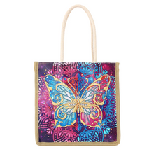 Lade das Bild in den Galerie-Viewer, Wiederverwendbare Einkaufshandtasche aus Leinen Craft Bag