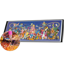 Lade das Bild in den Galerie-Viewer, (Große Größe) Disney-Figuren – Voll rund Diamond Painting 80*30