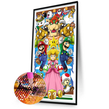 Lade das Bild in den Galerie-Viewer, Super Mario-Volle Runde Diamond Painting 45*75