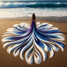 Lade das Bild in den Galerie-Viewer, (Mehrere Stile) Strandkleid Mädchen -Diamond painting 40*40cm