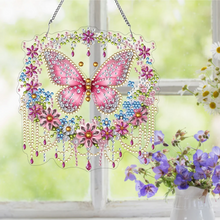 Lade das Bild in den Galerie-Viewer, Rosa Schmetterling -DIY Handwerk Anhänger