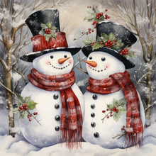 Lade das Bild in den Galerie-Viewer, Weihnachten Schneemann - Voll Drill Diamond Painting 40*40cm