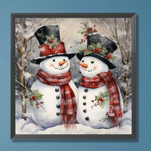 Lade das Bild in den Galerie-Viewer, Weihnachten Schneemann - Voll Drill Diamond Painting 40*40cm