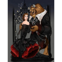 Lade das Bild in den Galerie-Viewer, Prinzessin Prinz -Diamond painting 30*40cm
