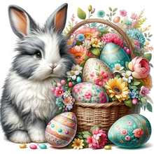 Lade das Bild in den Galerie-Viewer, Osterhase-Voll Round Diamond Painting-40x40cm