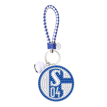 Lade das Bild in den Galerie-Viewer, 1pcs Fußball doppelseitig DIY Bastel Schlüsselanhänger