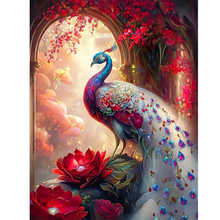 Lade das Bild in den Galerie-Viewer, (Multi-Größe Rund/Quadrat) Pfau-Full Round Diamond Painting