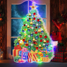 Lade das Bild in den Galerie-Viewer, 5D Weihnachten Diamant Malerei Hängeleuchte Festliche Strass Lampe Anhänger Kits
