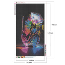Lade das Bild in den Galerie-Viewer, Farbige Schalenblumen-Vollbild Diamond Painting-40x70cm