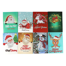 Lade das Bild in den Galerie-Viewer, 8pcs/set Christmas Greeting Cards Diamond Painting