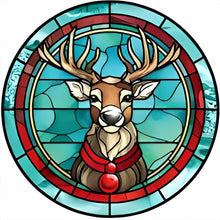 Lade das Bild in den Galerie-Viewer, Weihnachten-vollständiges rundes Diamantgemälde-30x30cm