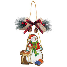 Lade das Bild in den Galerie-Viewer, Weihnachts-Diamant-Anhänger aus Holz