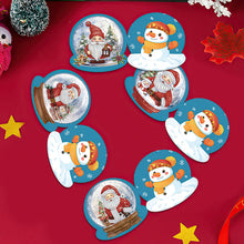 Lade das Bild in den Galerie-Viewer, 12 Stück/Set Weihnachts-Grußkarten mit Kristallkugel und Diamant