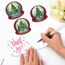 Lade das Bild in den Galerie-Viewer, 8 Stück/Set Weihnachtsbaum-Diamant-Grußkarten