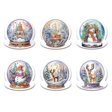 Lade das Bild in den Galerie-Viewer, 6 Stück/Set Weihnachts-Diamant-Grußkarten