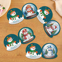 Lade das Bild in den Galerie-Viewer, 12 Stück/Set Weihnachts-Grußkarten mit Kristallkugel und Diamant